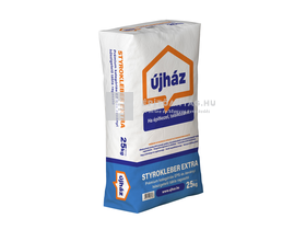 újHÁZ Styrokleber Extra hőszigetelő ragasztó- és ágyazóhabarcs 25 kg újHÁZ Styrokleber Extra hőszigetelő ragasztó- és ágyazóhabarcs 25 kg