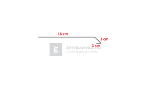 Tondach acél cseppentőlemez antracit 15 cm x 2 m Tondach acél cseppentőlemez antracit 15 cm x 2 m