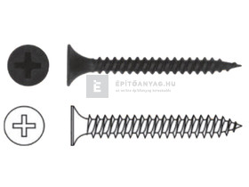 Sűrűmenetes 3,5x25 mm önmetsző gipszkarton csavar fémhez Sűrűmenetes 3,5x25 mm önmetsző gipszkarton csavar fémhez