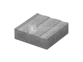 Abeton Borostyán Térkő vakvezető bordázattal szürke 20x20 cm 6 cm Abeton Borostyán Térkő vakvezető bordázattal szürke 20x20 cm 6 cm