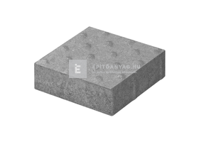 Abeton Borostyán Térkő vakvezető pogácsás szürke 20x20 cm 6 cm Abeton Borostyán Térkő vakvezető pogácsás szürke 20x20 cm 6 cm