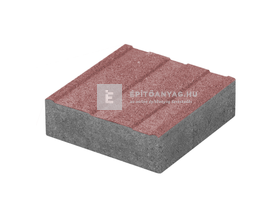 Abeton Borostyán Térkő vakvezető bordázattal vörös 20x20 cm 6 cm Abeton Borostyán Térkő vakvezető bordázattal vörös 20x20 cm 6 cm