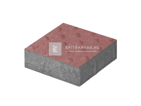 Abeton Borostyán Térkő vakvezető pogácsás vörös 20x20 cm 6 cm Abeton Borostyán Térkő vakvezető pogácsás vörös 20x20 cm 6 cm