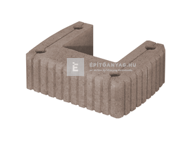 Abeton Flórakosár Támfal U-kő barna Abeton Flórakosár Támfal U-kő barna