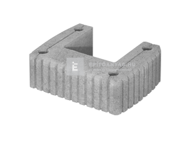 Abeton Flórakosár Támfal U-kő szürke Abeton Flórakosár Támfal U-kő szürke