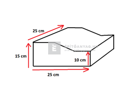 Abeton K-szegély 15x25x25 cm Abeton K-szegély 15x25x25 cm