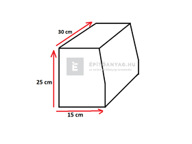 Abeton Útszegély Süllyesztett szögletes 15x25x30 cm Abeton Útszegély Süllyesztett szögletes 15x25x30 cm