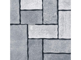 ABeton Via Casa kombi térkő karbon-fehér 8 cm ABeton Via Casa kombi térkő karbon-fehér 8 cm