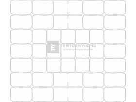 ABeton Via Casa Antik kombi térkő karbon-fehér 8 cm ABeton Via Casa Antik kombi térkő karbon-fehér 8 cm