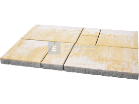 ABeton Villa Urbana kombi térkő sárga-fehér 6 cm ABeton Villa Urbana kombi térkő sárga-fehér 6 cm