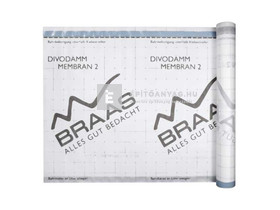 Bramac Membran 2 2S belső oldali párazáró tetőfólia 110 g, 2 ragasztósávval 75 m2 Bramac Membran 2 2S belső oldali párazáró tetőfólia 110 g, 2 ragasztósávval 75 m2