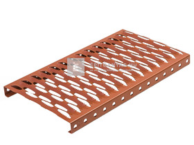 Bramac acél lépcsőfok téglavörös 25x41,5 cm Bramac acél lépcsőfok téglavörös 25x41,5 cm