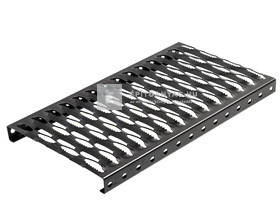 Bramac acél lépcsőfok fekete 25x41,5 cm Bramac acél lépcsőfok fekete 25x41,5 cm