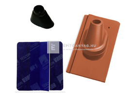 Tondach Kékes/Pilis egyenesvágású antennakivezető szett Natur téglavörös Tondach Kékes/Pilis egyenesvágású antennakivezető szett Natur téglavörös