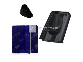 Tondach Twist antennakivezető szett FusionProtect antracit Tondach Twist antennakivezető szett FusionProtect antracit