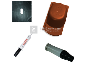 Tondach Kékes/Kékes Plus/ Pilis Ívesvágású Csatornaszellőző szett piros Tondach Kékes/Kékes Plus/ Pilis Ívesvágású Csatornaszellőző szett piros