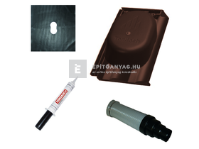Tondach Twist csatornaszellőző szett FusionProtect barna Tondach Twist csatornaszellőző szett FusionProtect barna