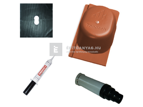 Tondach Kékes/Pilis/Pilis Max egyenesvágású csatornaszellőző szett Natur téglavörös Tondach Kékes/Pilis/Pilis Max egyenesvágású csatornaszellőző szett Natur téglavörös