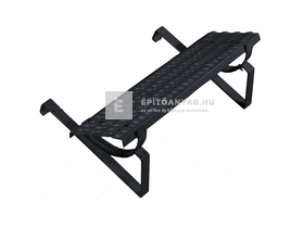 Tondach univerzális járórács garnitúra fejhorony nélküli cserepekhez antracit 80 cm Tondach univerzális járórács garnitúra fejhorony nélküli cserepekhez antracit 80 cm