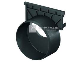 Aco Hexaline Homloklap DN110 csőcsonkkal PP fekete Aco Hexaline Homloklap DN110 csőcsonkkal PP fekete