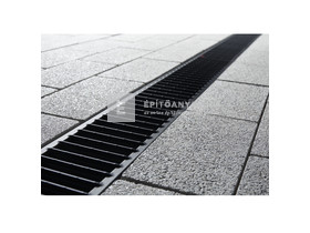 Aco Self horganyzott acél bordás rács, porszórt antracit 1 m Aco Self horganyzott acél bordás rács, porszórt antracit 1 m