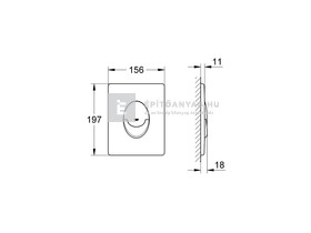 Grohe-Skate Air Nyomólap fehér Grohe-Skate Air Nyomólap fehér