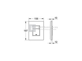GROHE Skate Cosmopolitan WC nyomólap, alpine white GROHE Skate Cosmopolitan WC nyomólap, alpine white