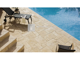 Semmelrock Bradstone Travero Medence szegély sarokelem melírozott homokkő 45x45x3,5 cm Semmelrock Bradstone Travero Medence szegély sarokelem melírozott homokkő 45x45x3,5 cm