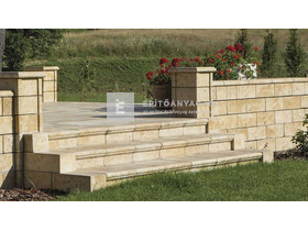 Semmelrock Bradstone Travero Sarok lépcsőelem homokkő melírozott 35x35x15 cm Semmelrock Bradstone Travero Sarok lépcsőelem homokkő melírozott 35x35x15 cm