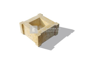 Semmelrock Bradstone Travero Kerítéselem oszlopkő homokkő melírozott 30x30x15 cm Semmelrock Bradstone Travero Kerítéselem oszlopkő homokkő melírozott 30x30x15 cm