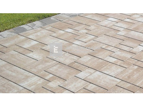 Semmelrock Citytop+ Kombi térkő Einstein fuga, barna-fehér 6 cm Semmelrock Citytop+ Kombi térkő Einstein fuga, barna-fehér 6 cm