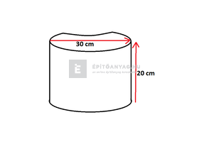 Semmelrock Mini Növényedény szürke 20x30 cm Semmelrock Mini Növényedény szürke 20x30 cm