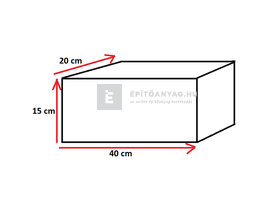 Semmelrock Útszegély süllyesztett, kopóréteggel szürke 15x20x40 cm Semmelrock Útszegély süllyesztett, kopóréteggel szürke 15x20x40 cm