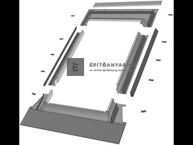 Fakro EHV-AT Thermo Burkolókeret, hullámos tetőfedő anyaghoz, hőszigetelt, méret: 06, 78x118 cm Fakro EHV-AT Thermo Burkolókeret, hullámos tetőfedő anyaghoz, hőszigetelt, méret: 06, 78x118 cm