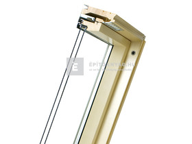 Fakro FTS-V U2 Billenő fa tetőablak, 2 réteg üveg, méret: 06, 78x118 cm