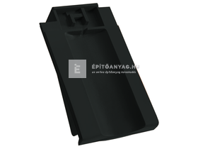 Creaton OPTIMA taréjszellőző szegélycserép bal Nuance fekete engóbozott Creaton OPTIMA taréjszellőző szegélycserép bal Nuance fekete engóbozott