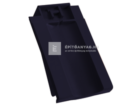 Creaton OPTIMA taréjszellőző szegélycserép bal Finesse fekete üvegmázas Creaton OPTIMA taréjszellőző szegélycserép bal Finesse fekete üvegmázas