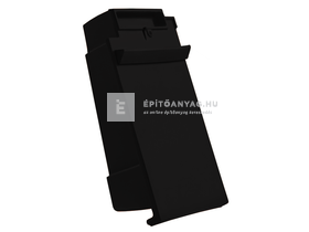 Creaton DOMINO taréjszellőző szegélycserép bal Finesse fekete üvegmázas Creaton DOMINO taréjszellőző szegélycserép bal Finesse fekete üvegmázas