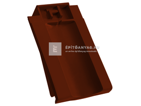 Creaton OPTIMA taréjszellőző szegélycserép bal Finesse borvörös üvegmázas Creaton OPTIMA taréjszellőző szegélycserép bal Finesse borvörös üvegmázas