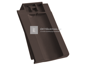 Creaton OPTIMA taréjszellőző szegélycserép bal Nuance sötétbarna engóbozott Creaton OPTIMA taréjszellőző szegélycserép bal Nuance sötétbarna engóbozott