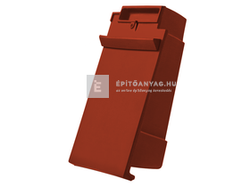 Creaton DOMINO taréjszellőző szegélycserép jobb Nuance borvörös engóbozott Creaton DOMINO taréjszellőző szegélycserép jobb Nuance borvörös engóbozott