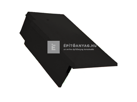 Creaton RÓNA egyenesvágású szegélycserép bal Nuance fekete matt engóbozott Creaton RÓNA egyenesvágású szegélycserép bal Nuance fekete matt engóbozott