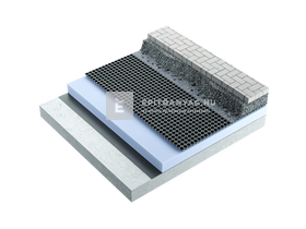Dörken Delta Floraxx Polietilén perforált lemez zöldtetőhöz 20 mm, 2x20 m Dörken Delta Floraxx Polietilén perforált lemez zöldtetőhöz 20 mm, 2x20 m