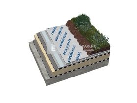 Dörken Delta Terraxx Felületszivárgó lemez kasírozott, ragasztósávval 2,4x12,5 m Dörken Delta Terraxx Felületszivárgó lemez kasírozott, ragasztósávval 2,4x12,5 m