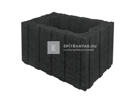 KK Kavics Lisszabon Bordás kosár antracit 45x30x30 cm KK Kavics Lisszabon Bordás kosár antracit 45x30x30 cm