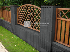 KK Kavics Lisszabon Bordás kosár antracit 45x30x30 cm KK Kavics Lisszabon Bordás kosár antracit 45x30x30 cm