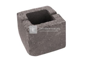 Leier Antik kerítéskő félkő füstantracit 20x20x20 cm Leier Antik kerítéskő félkő füstantracit 20x20x20 cm
