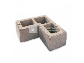 Leier Antik kerítéskő sarokelem agyagszürke 20x40x20 cm Leier Antik kerítéskő sarokelem agyagszürke 20x40x20 cm
