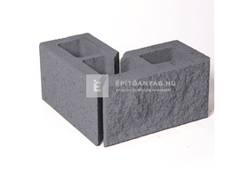 Leier Architektúra kerítéskő sarokelem feketemárvány 20x40x20 cm Leier Architektúra kerítéskő sarokelem feketemárvány 20x40x20 cm