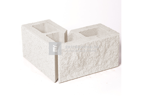 Leier Architektúra kerítéskő sarokelem törtfehér 20x40x20 cm Leier Architektúra kerítéskő sarokelem törtfehér 20x40x20 cm